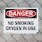 Signmission No Smoking Oxygen In Use OSHA Danger Sign, Plastic, 14in W x 10in L, 2PK OS-2PACK-CL-P-1014-L-19995 - alternate 2